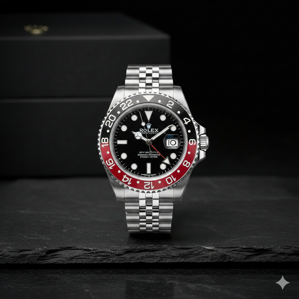 Rolex GMT Silver Red/Blue Pepsi