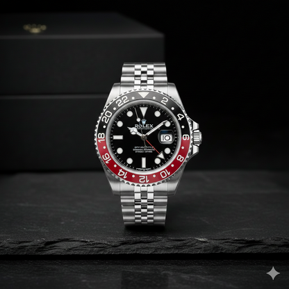 Rolex GMT Silver Red/Blue Pepsi
