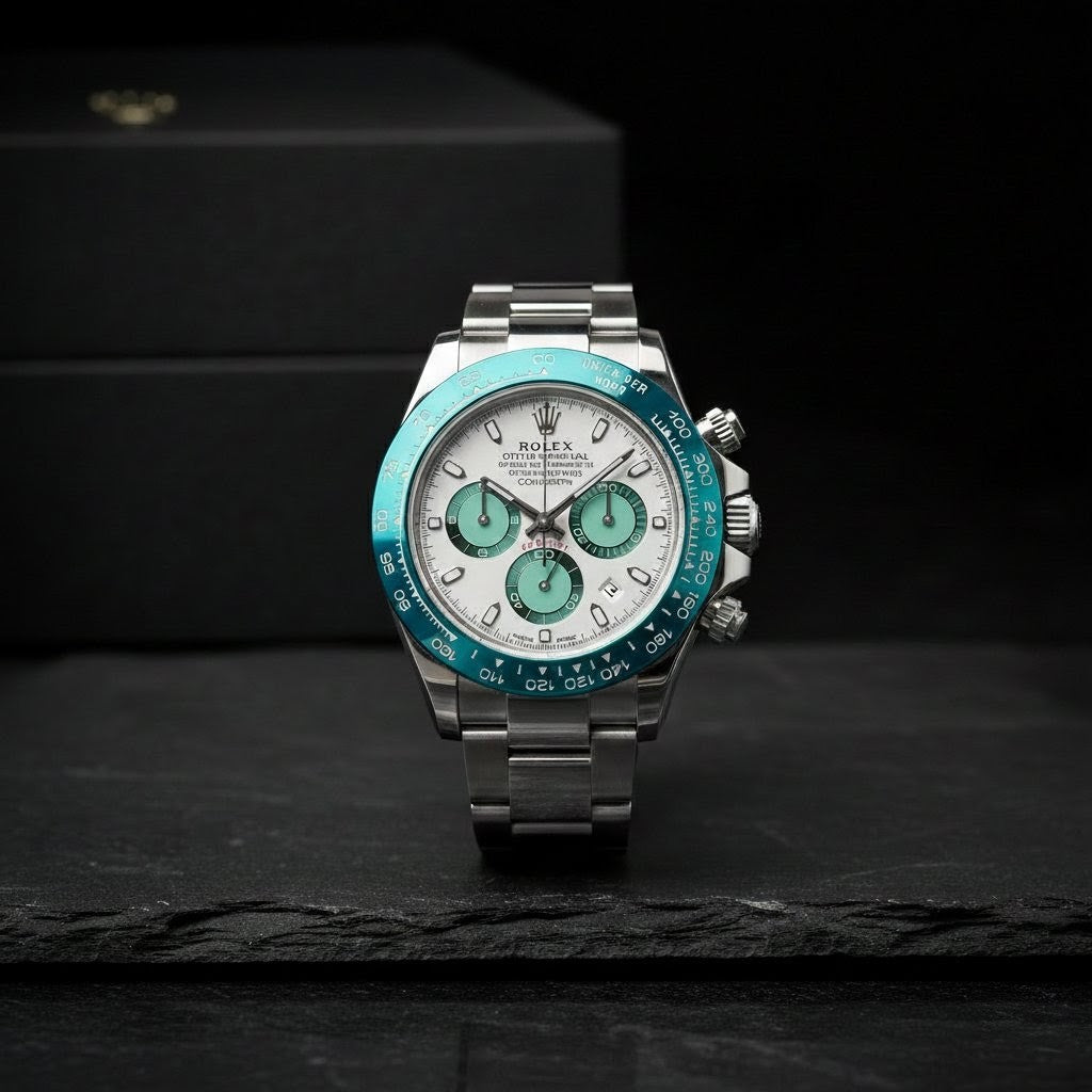 Rolex Cosmograph Daytona  White & Turquoise Edition
