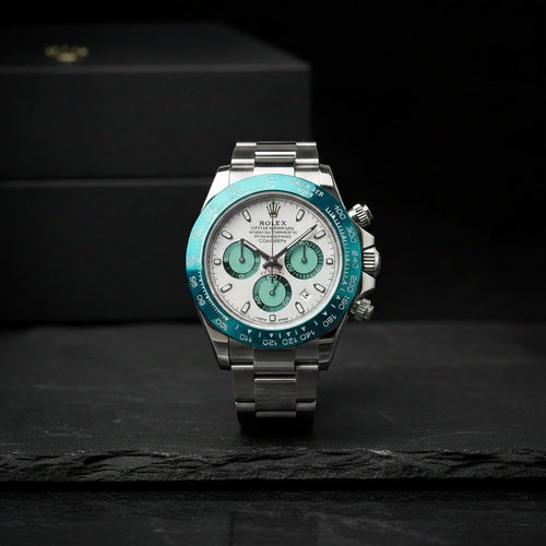 Rolex Cosmograph Daytona  White & Turquoise Edition