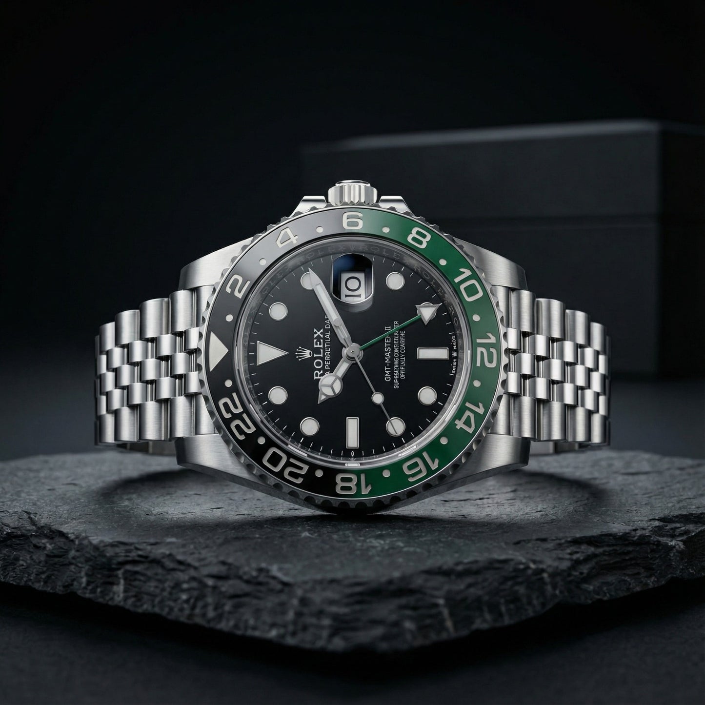 Rolex GMT Silver Green/Black Sprite