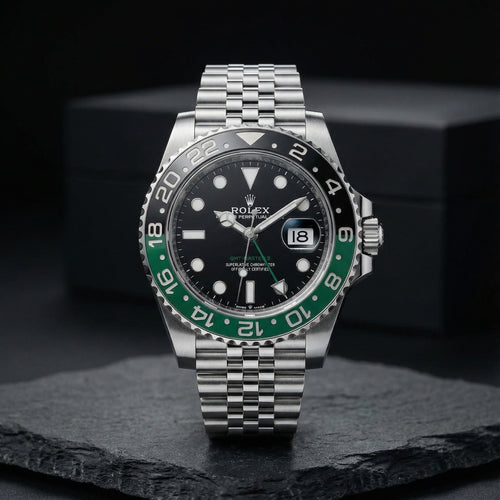 Rolex GMT Silver Green/Black Sprite